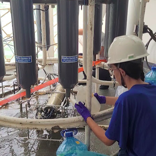 Embarque no Navio de Pesquisa Hidroceanográfico Vital de Oliveira na foz do rio Amazonas - março 2024